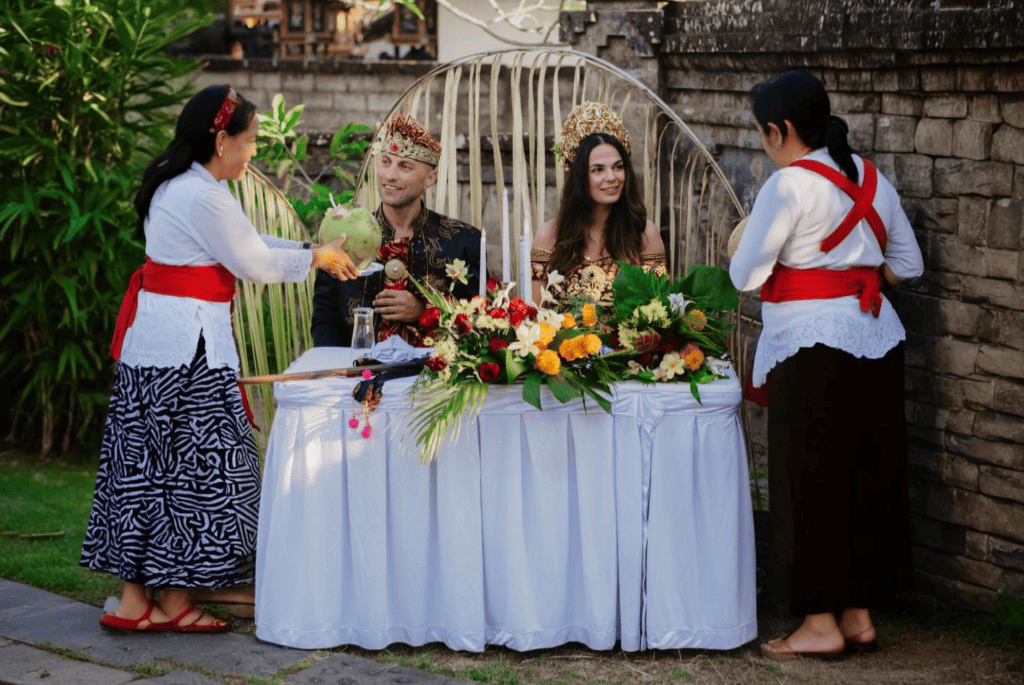 Balinese touch wedding theme