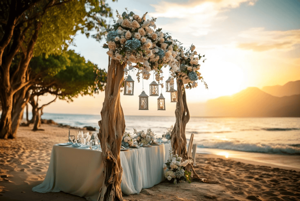 Ocean inspired wedding theme