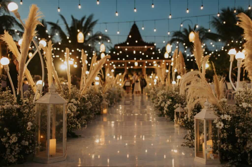 Stunning wedding decorations by Trinity Artwork