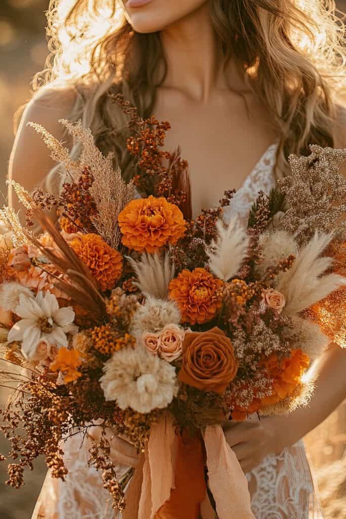 Autumn wedding flowers