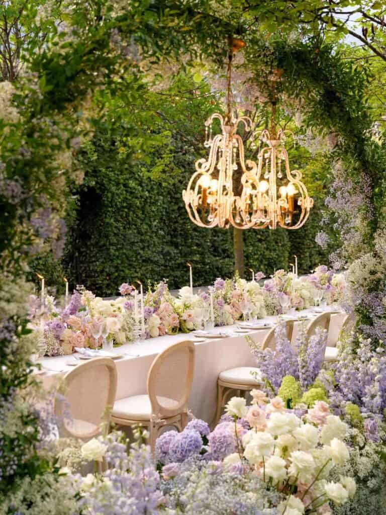 Garden venue for a fresh spring wedding