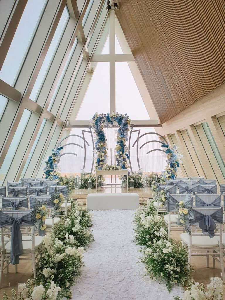 Trinity Artwork's wedding decoration at conrad Bali