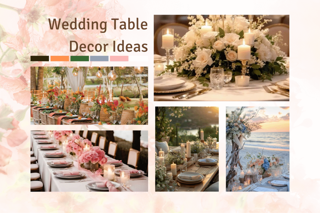 10 Table Décor Ideas for Every Wedding Style